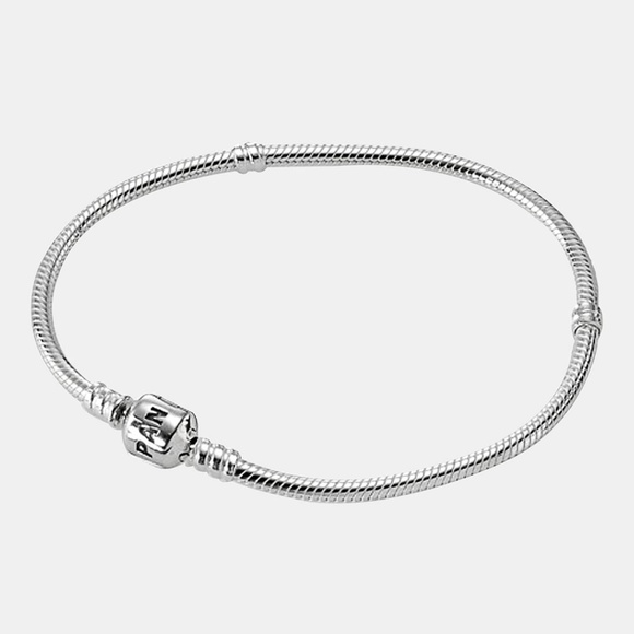 Pandora Sterling Silver Chain Link Clasp Bracelets - Picture 2 of 8